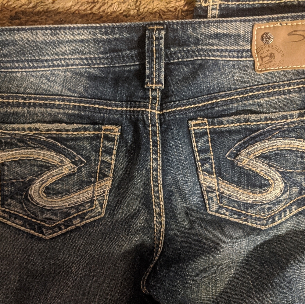 Silver AIKO Mid Boot Dark Wash W26/L29